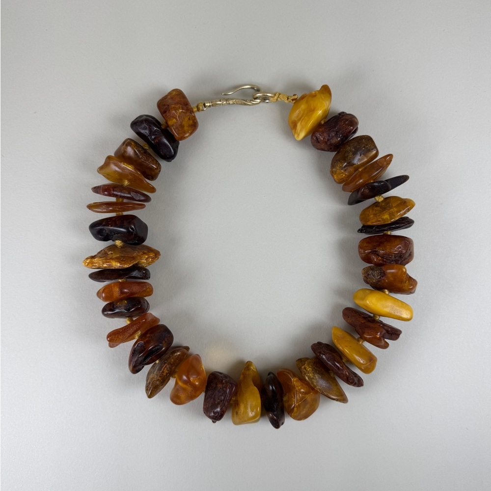 Baltic Amber Beaded Statement Necklace